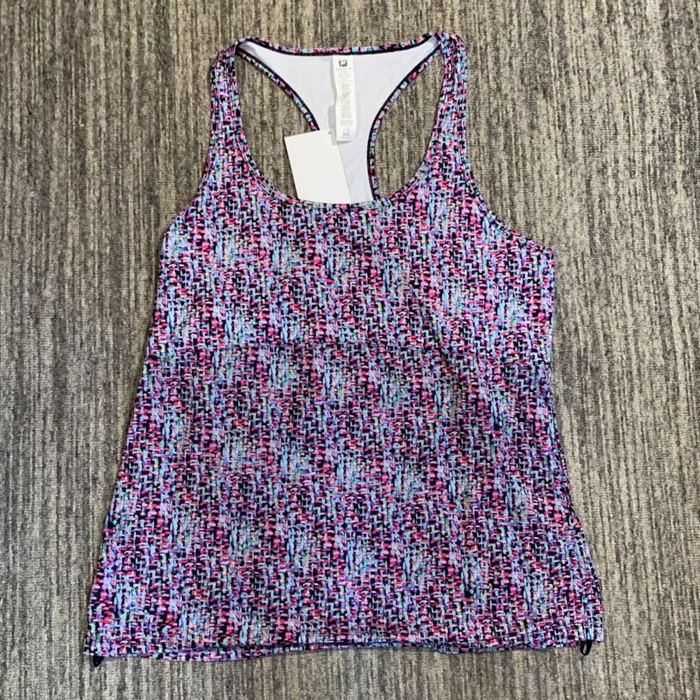 Fabletics Cashel Racerback Tank Top Moisture‎ Wicking Cinch Sides XXL